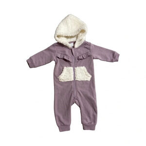 Petit Lem Romper - 3 months Fuzzy Hood